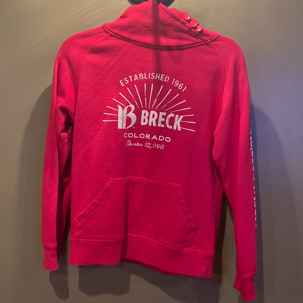 Pink Breckenridge Colorado Hoodie Size S Women